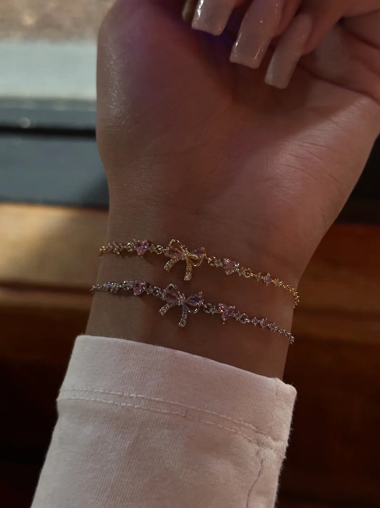 ZIRCON BOW BRACELET by JH